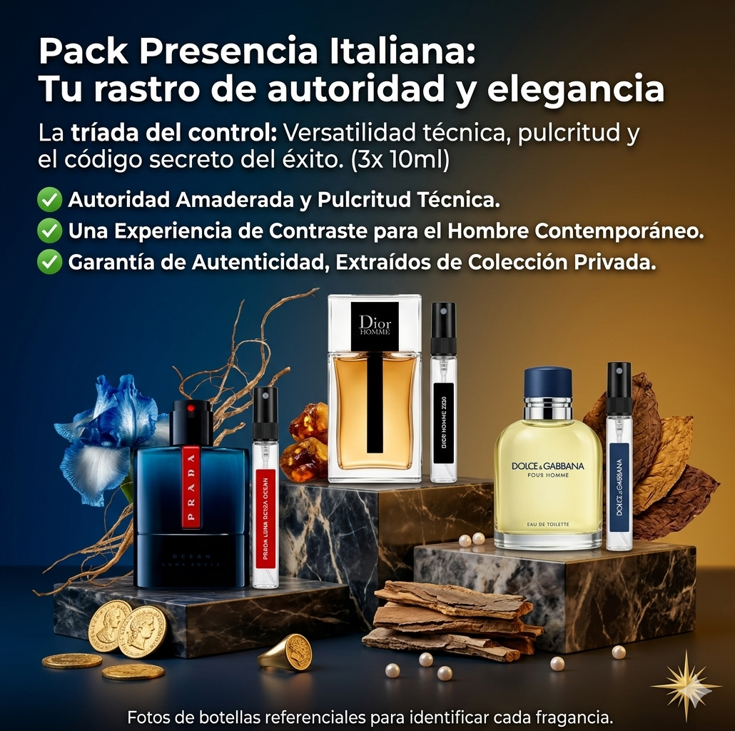 Pack "Presencia Italiana": El código de los que no necesitan hablar fuerte para ser escuchados