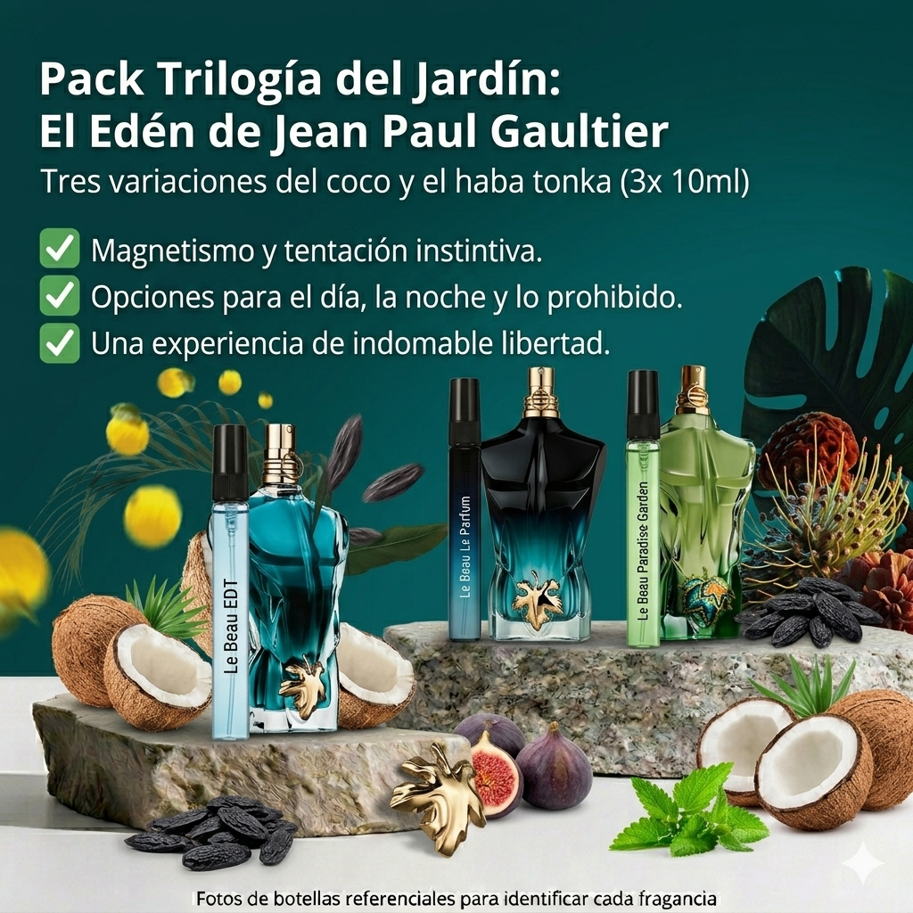 Pack Trilogía del Jardín: El Edén de Jean Paul Gaultier